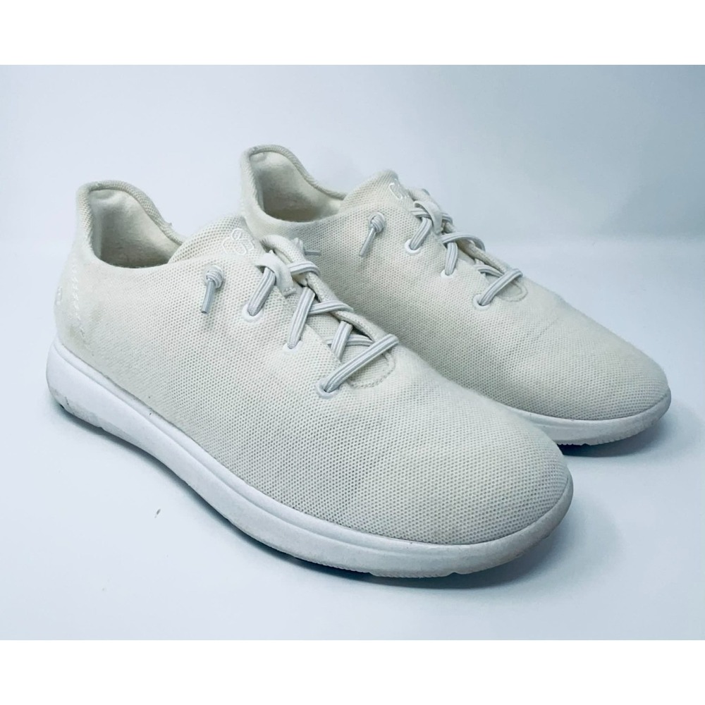 Merinos Australian Lace Up Wool Sneakers Women's Size 9 Cream Comfort Cushion